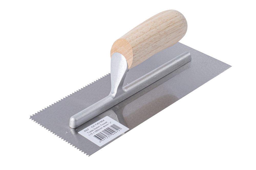 OX Trade 4mm V Notch Trowel