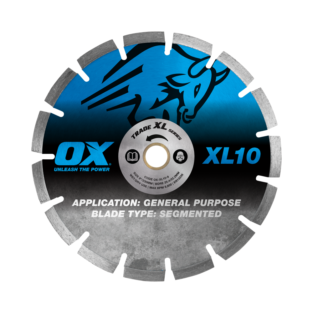 OX Trade XL-10 Segmented Diamond Blade - General Purpose - 9-Inch