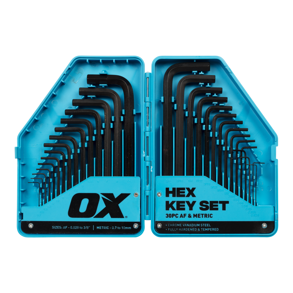OX Trade Hex Allen Key 30pc Set