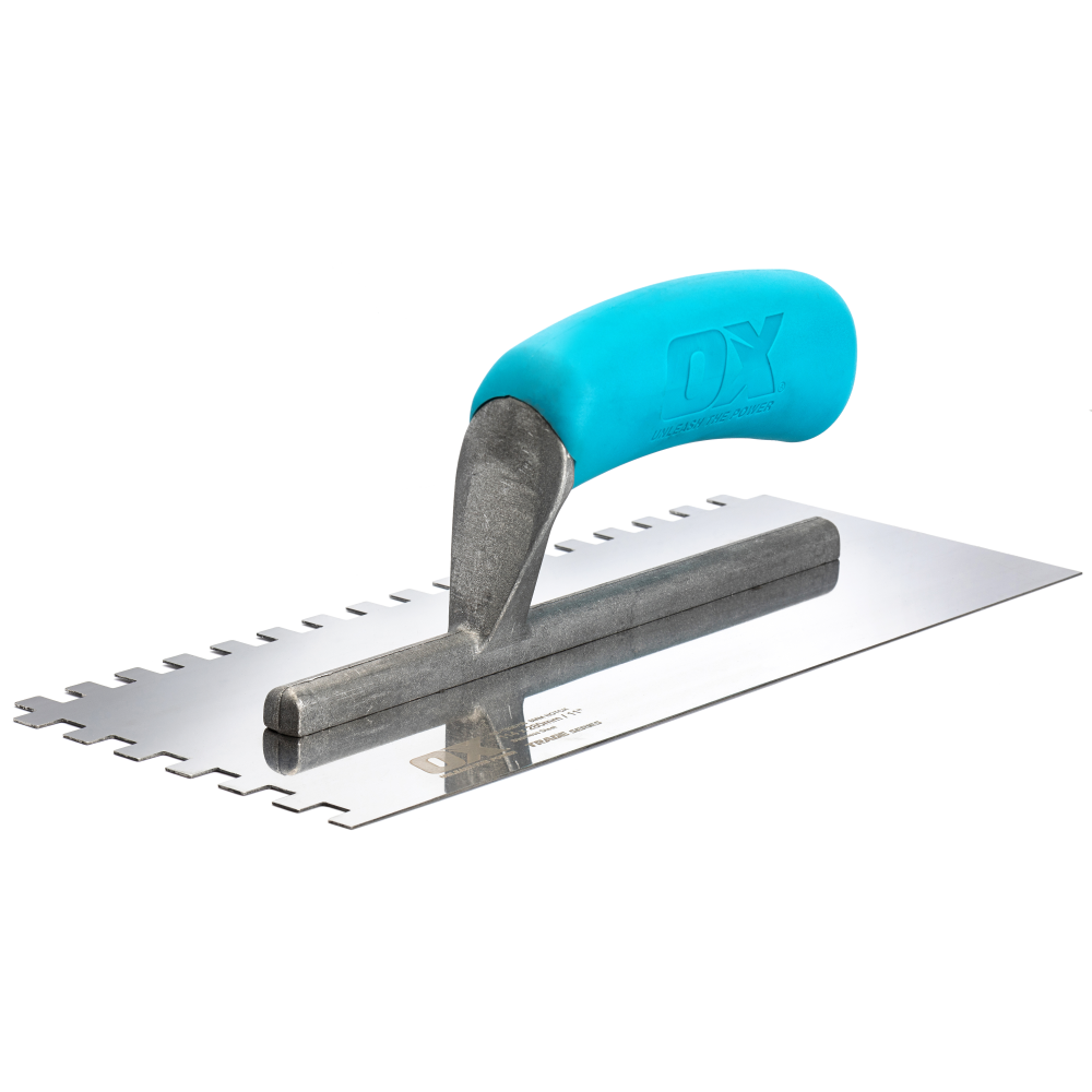 OX Trade Notched Trowel - 8mm