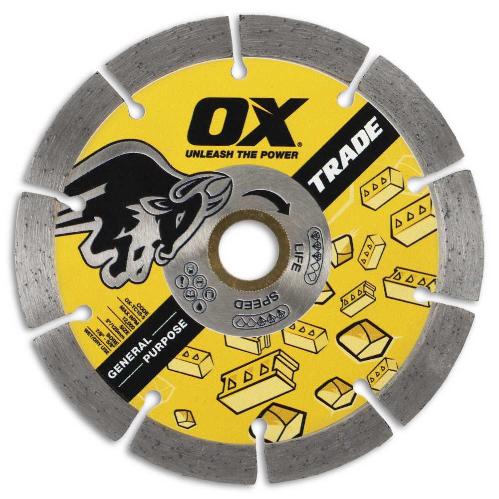 OX Premium Concrete and General Purpose Diamond Blade - 5-Inch