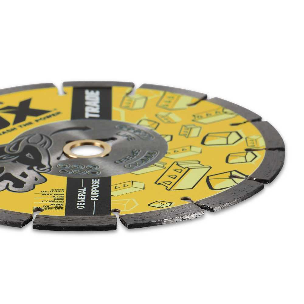 OX Premium Concrete and General Purpose Diamond Blade - 7-Inch - Image 3