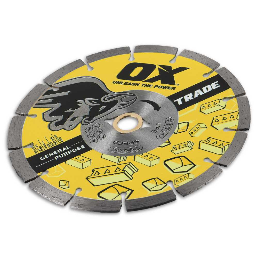 OX Premium Concrete and General Purpose Diamond Blade - 7-Inch - Image 5