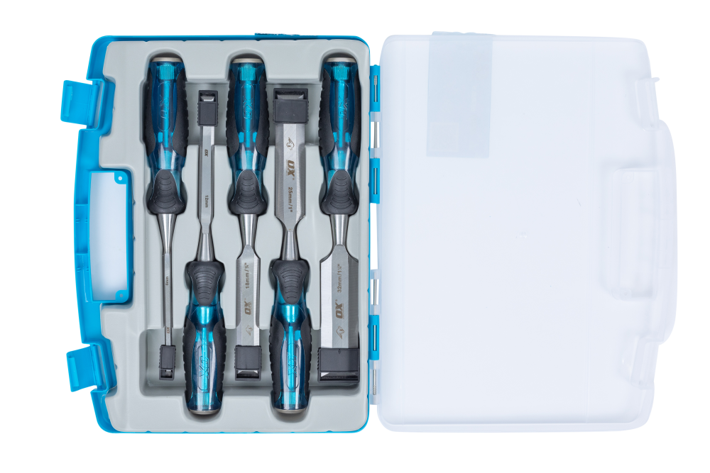 OX Pro 5 piece Wood Chisel Set - Image 4
