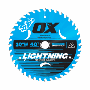 OX Pro Lightning 10-Inch Circular Saw Blade | 40-Tooth _x000D_