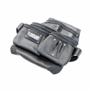 OX Trade Black Leather 6 Pocket Tool Pouch