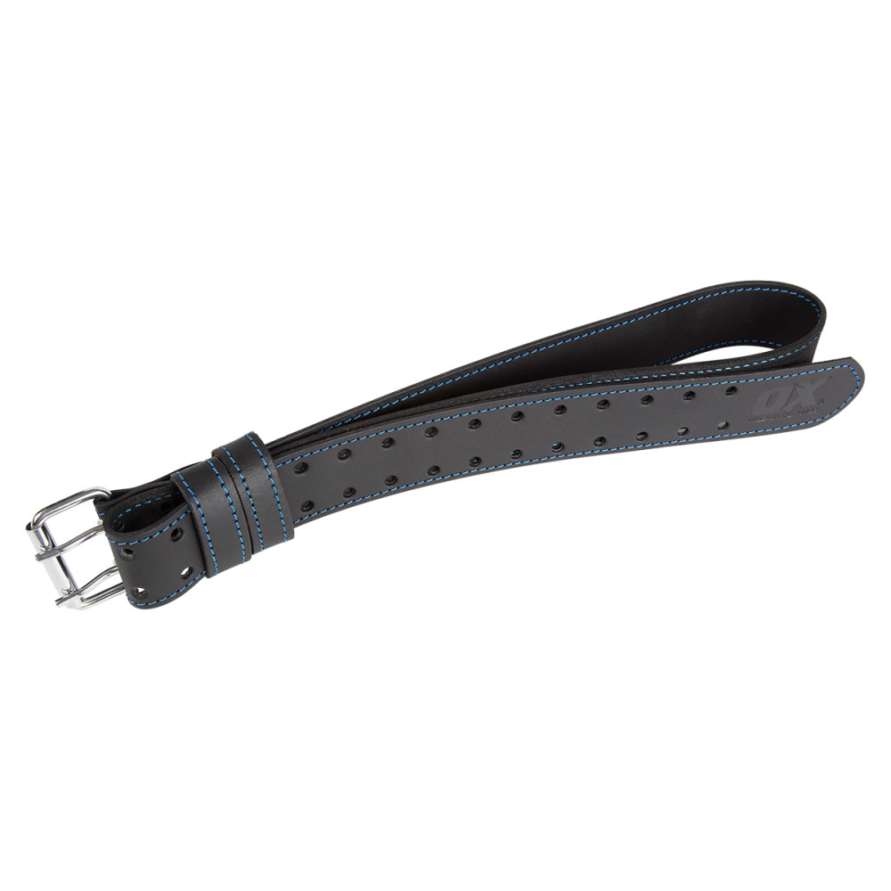 OX Trade Black Leather Belt - 2-Inch - OX Tools New Zealand