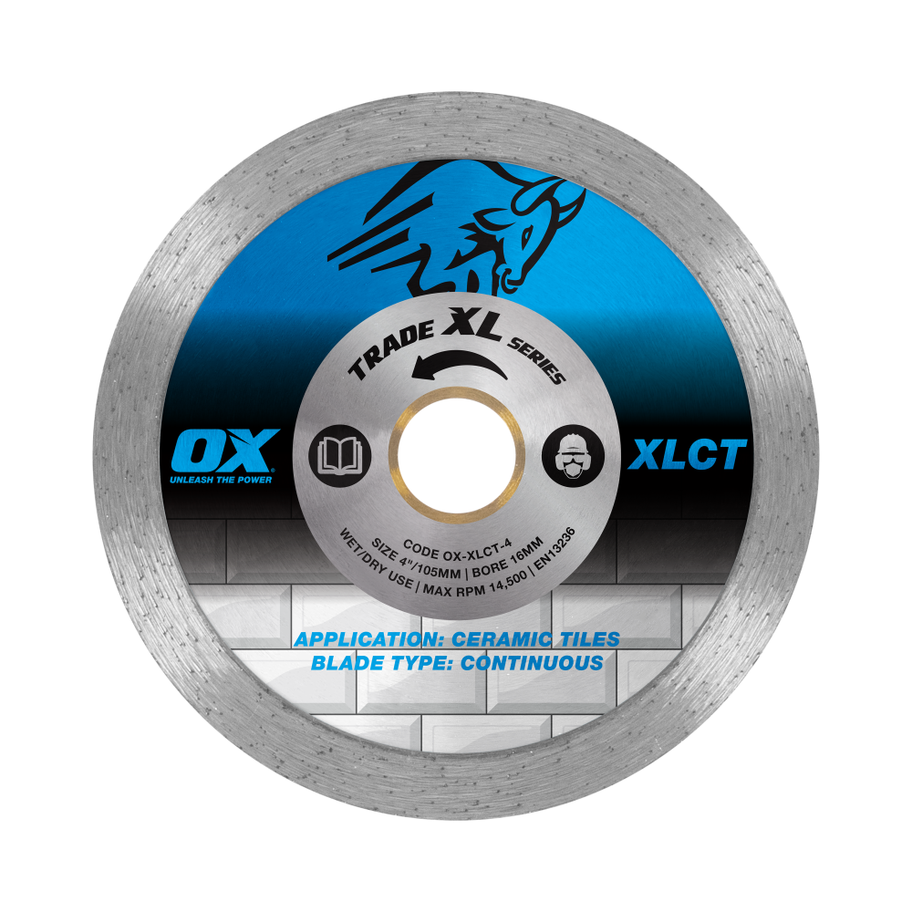 OX Trade XL Continuous Diamond Blade 105mm - Ceramic Tiles