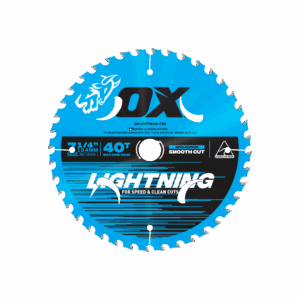 OX Pro Lightning 7-1/4-Inch Circular Saw Blade | 40-Tooth