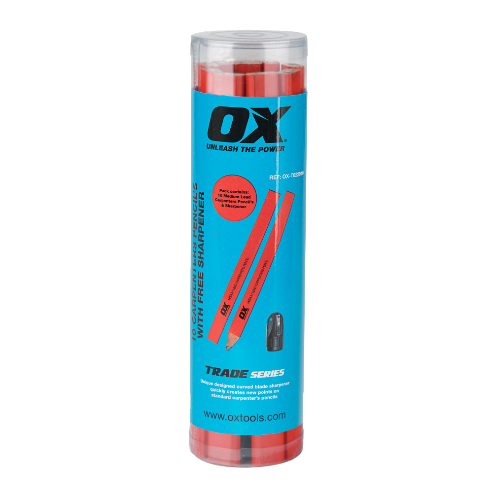OX Trade Carpenters Pencils - medium | 10 pack