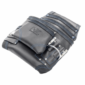 OX Trade Black Leather 8 Pocket Tool Pouch
