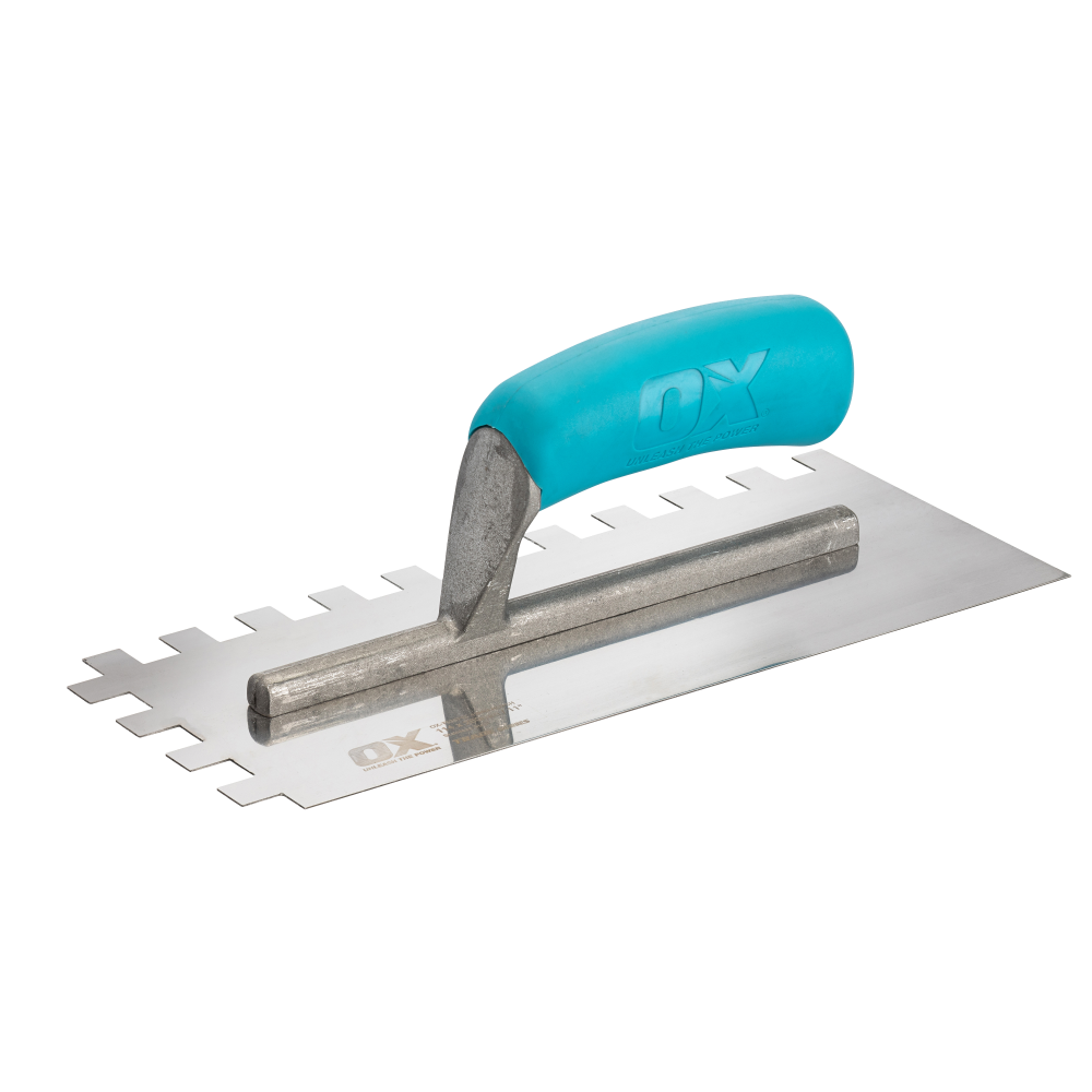 OX Trade Notched Trowel - 12mm