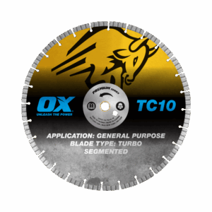 OX Premium Concrete and General Purpose Diamond Blade - 16-Inch