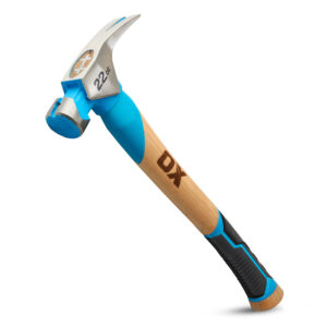 Pro 22-Ounce Milled Face Framing Hammer | Straight Hickory Handle w/ TPR Grip 
