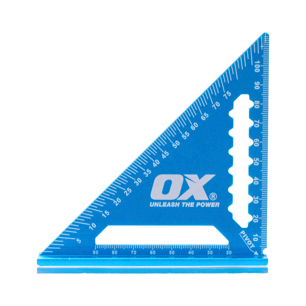 OX Pro Aluminium Rafter Square | 5-Inch / 120mm - OX Tools New Zealand